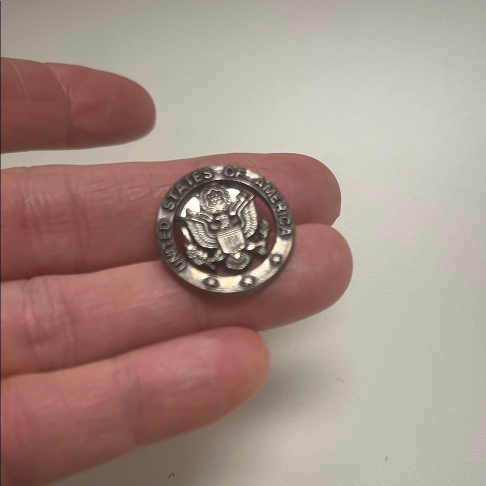 Airforce United States of America Hat Pin /Button silver tone